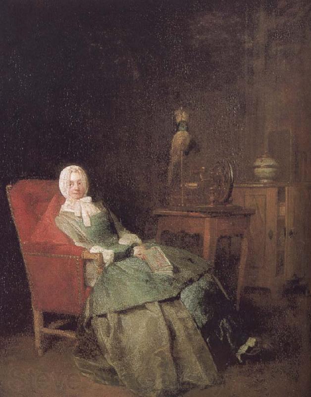 Jean Baptiste Simeon Chardin Take the book of women Spain oil painting art